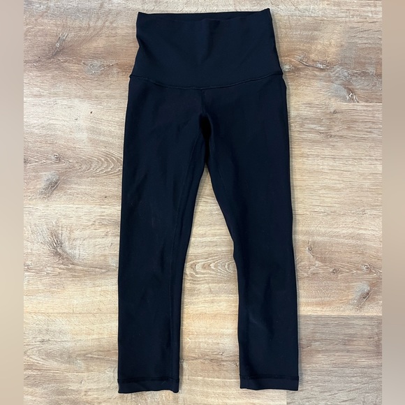 Lululemon High Rise Reversible Wunder Under Crop Leggings Size 4 - Picture 5 of 6